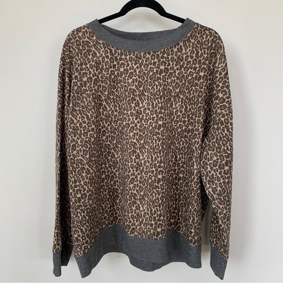 Splendid Cheetah Print Lounge Set Pajamas Size 2X - Picture 1 of 10